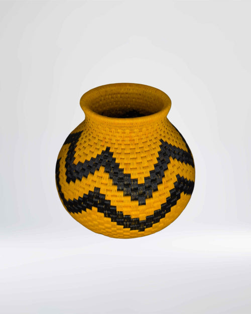 Bowl Werregue Jaune 25 cm — Fibre de Werregue (Pièce unique)