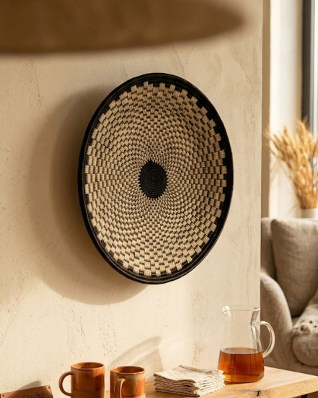 Plateau Werregue Noir-Blanc 30 cm