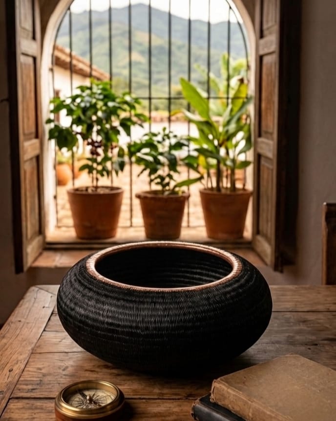 Bowl Werregue-Cuivre 15 cm — Fibre de Werregue (Pièce unique)